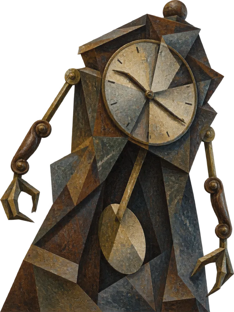The Mantel Clock, bos Still Life: jam perapian hidup dengan lengan kuningan dan bandul seperti bilah